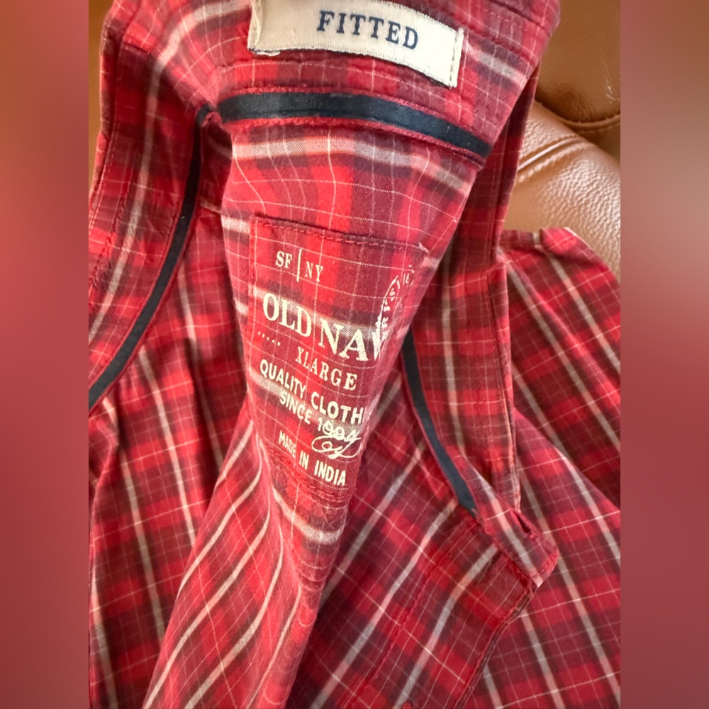 Lot of 3 Long Sleeve Button Down Men's Plaid Shirts - Picture 4 of 7